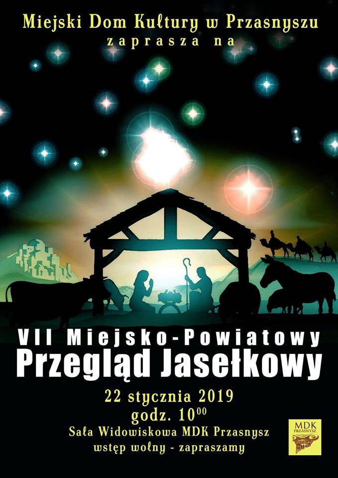 VII Miejsko - Powiatowy Przegląd Jasełkowy - zaproszenie