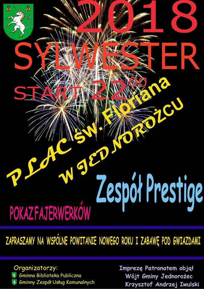 Sylwester w Jednorożcu - zaproszenie