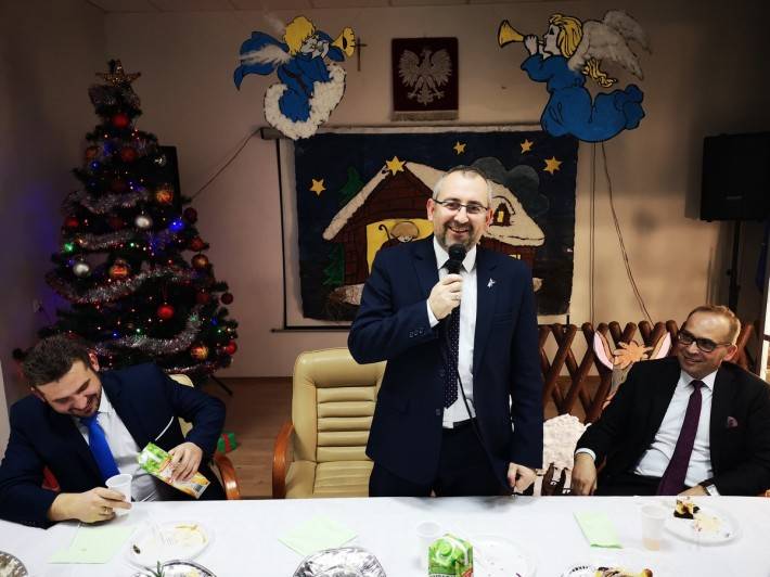 Spotkanie wigilijne w przasnyskim starostwie