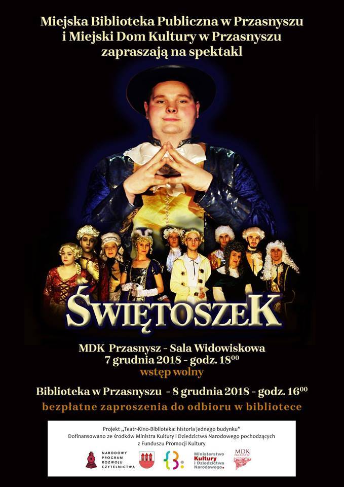Spektakl ŚWIĘTOSZEK - zaproszenie