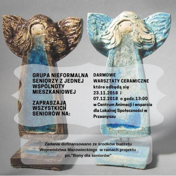 Warsztaty Ceramiczne dla Seniorów - zaproszenie