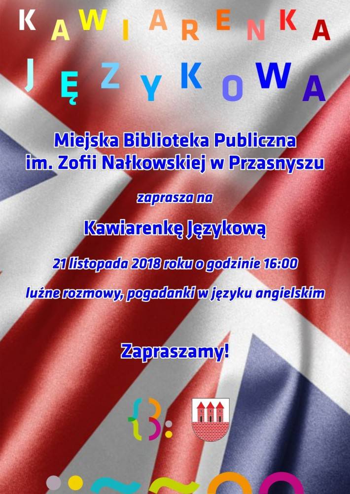 Listopadowa Kawiarenka językowa - zaproszenie