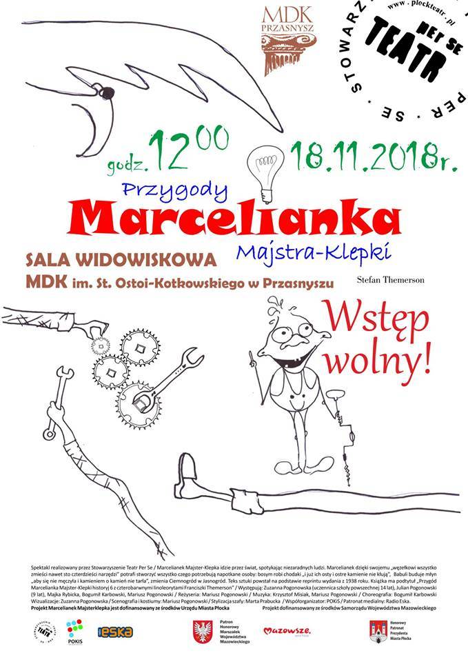 Bezpłatny spektakl dla dzieci - zaproszenie