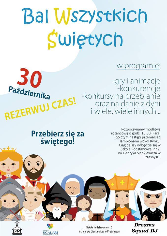 Bal Wszystkich Świętych - zaproszenie