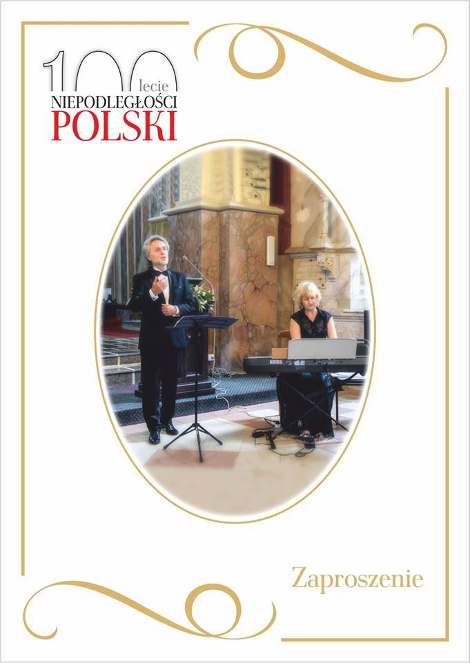 Koncert z okazji 100. Rocznicy Odzyskania przez Polskę Niepodległości - zaproszenie