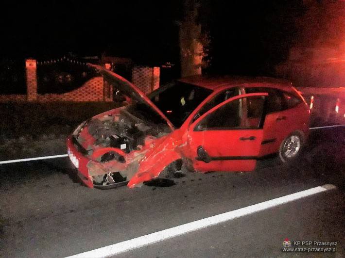 Wypadek trzech samochodów osobowych w miejscowości Klewki