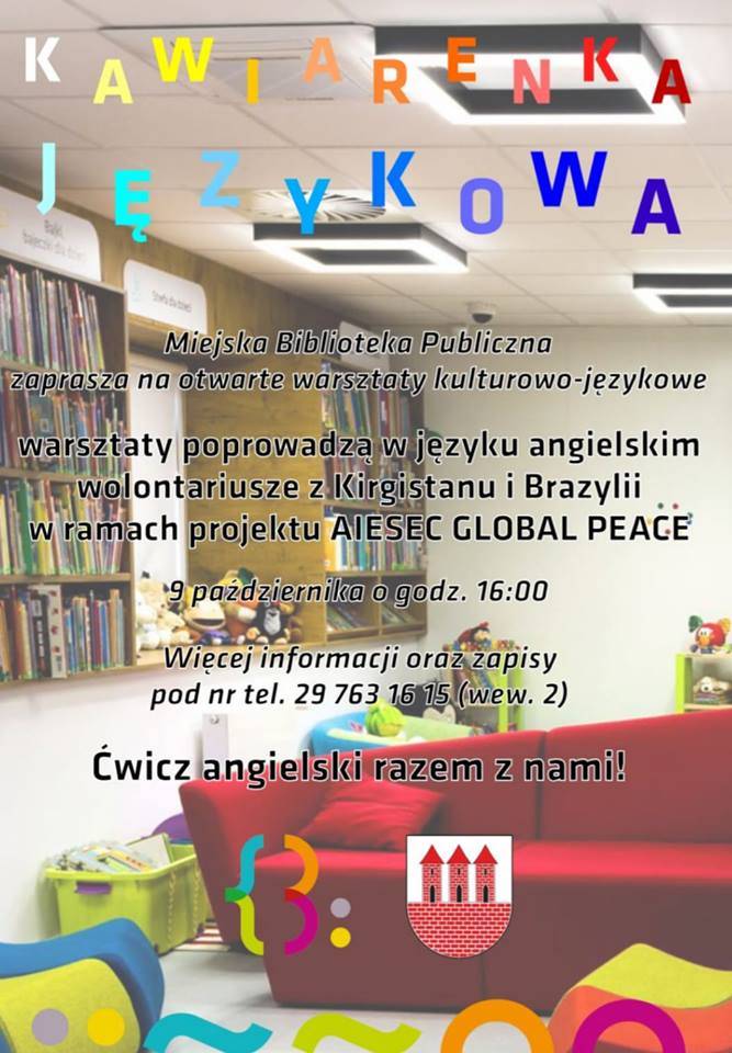 Kawiarenka Językowa w Bibliotece - zaproszenie