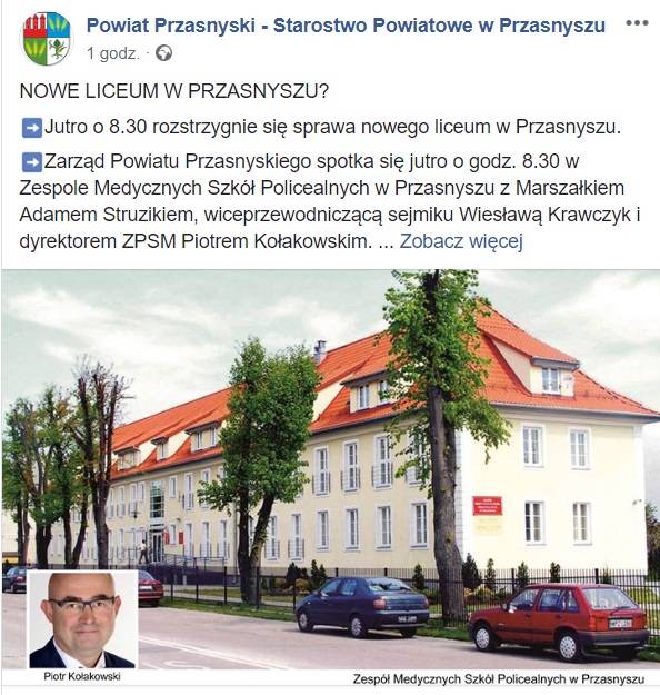 Czy realizują scenariusz chorzelski w Przasnyszu?