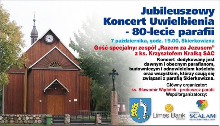 Jubileuszowy Koncert Uwielbienia - zaproszenie