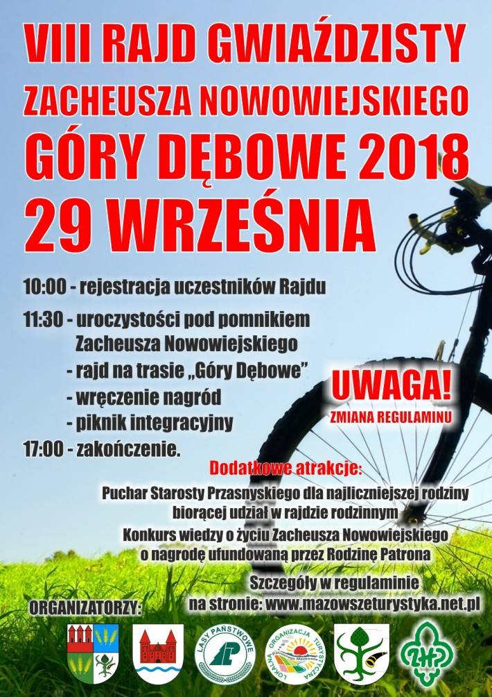 VIII Rajd Gwiaździsty im. Zacheusza Nowowiejskiego - zaproszenie