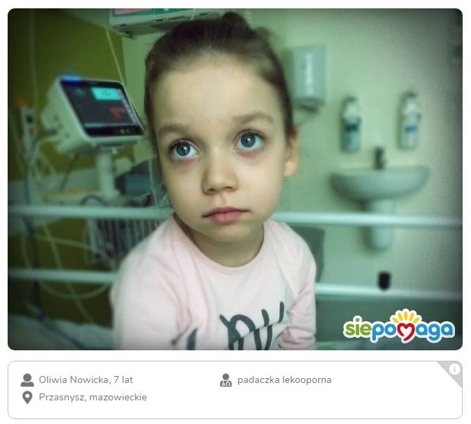 Padaczka zatruwa życie Oliwki - dajmy jej szansę, by zapomniała o chorobie