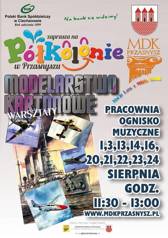 Modelarstwo kartonowe - zaproszenie na warsztaty
