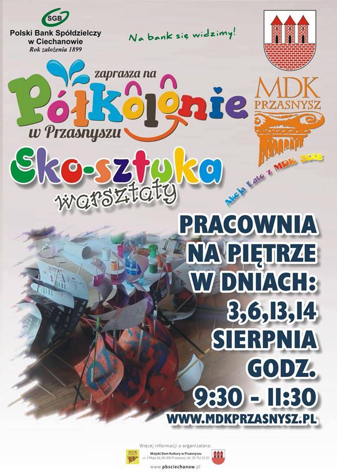Eko-Sztuka w MDKu - zaproszenie