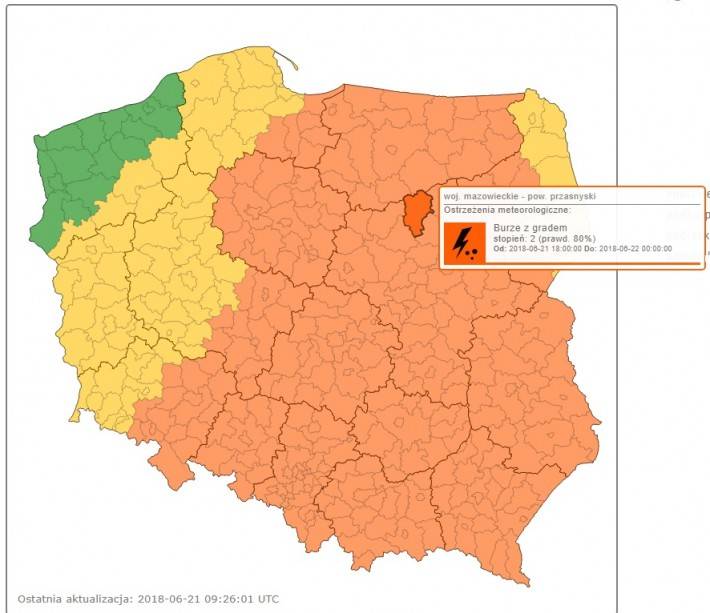 UWAGA! Gwałtowna zmiana pogody!