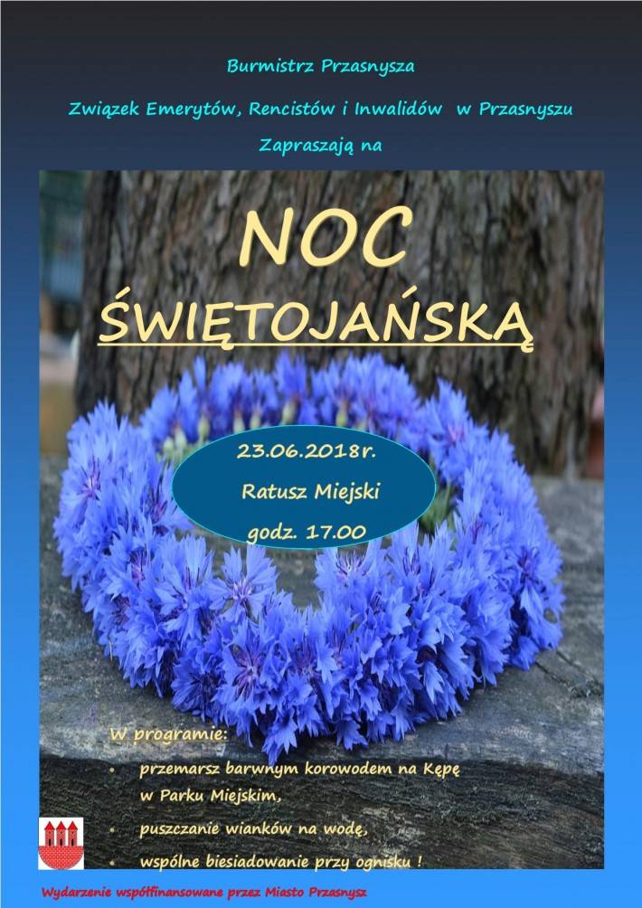 Noc Świętojańska w Przasnyszu - zaproszenie