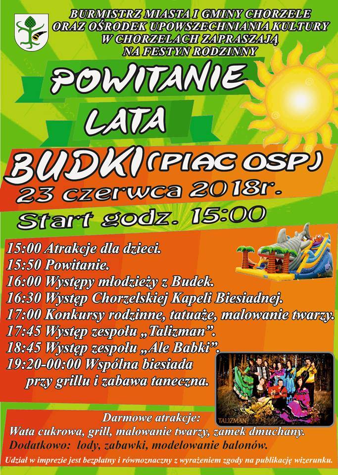 Chorzele: Powitanie Lata - zaproszenie