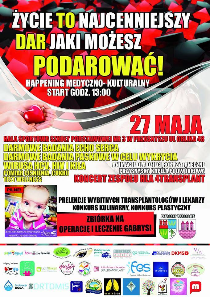 Happening medyczno-kulturalny - zaproszenie