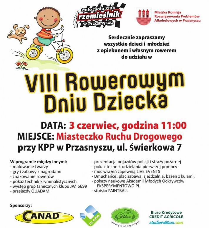 VIII Rowerowy Dzień Dziecka - zaproszenie