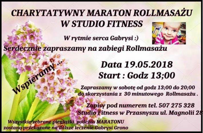 Charytatywny Maraton Rollmasażu - zaproszenie