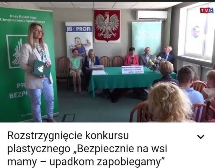 Rozstrzygnięcie konkursu plastycznego „Bezpiecznie na wsi mamy – upadkom zapobiegamy”