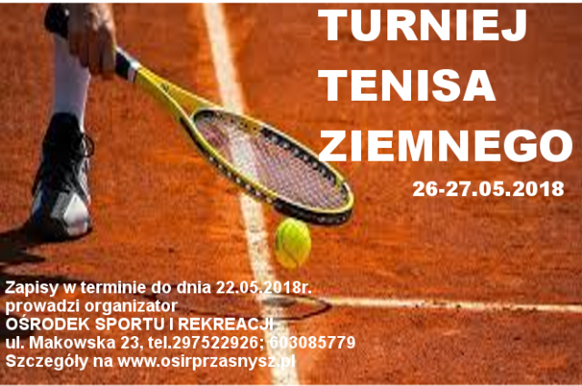 Turniej Tenisa Ziemnego - zaproszenie