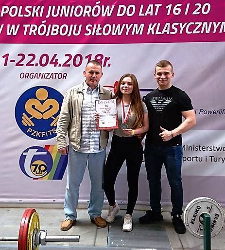Weronika Kiersikowska wicemistrzynią Polski w trójboju