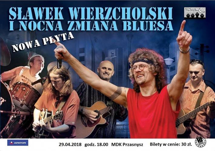 Sławek Wierzcholski i Nocna Zmiana Bluesa zagrają w Przasnyszu - zaproszenie
