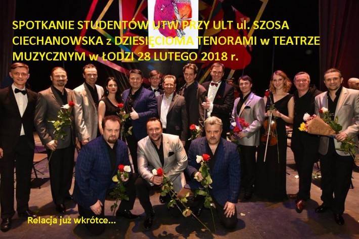 Spotkanie studentów UTW z Dziesięcioma Tenorami w Teatrze