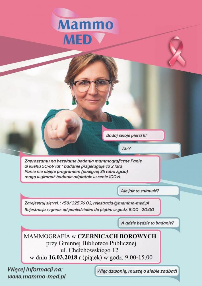 Bezpłatne badania profilaktyczne w Czernicach Borowych