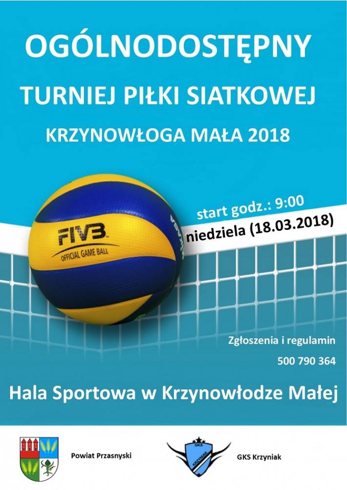 Ogólnodostępny Turniej Piłki Siatkowej - zaproszenie