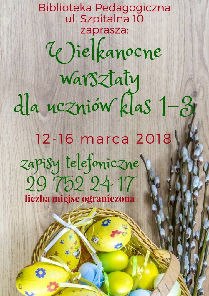 Warsztaty wielkanocne dla dzieci - zaproszenie