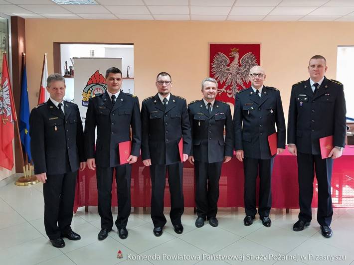 Mianowania strażaków na stanowiska służbowe w KP PSP Przasnysz