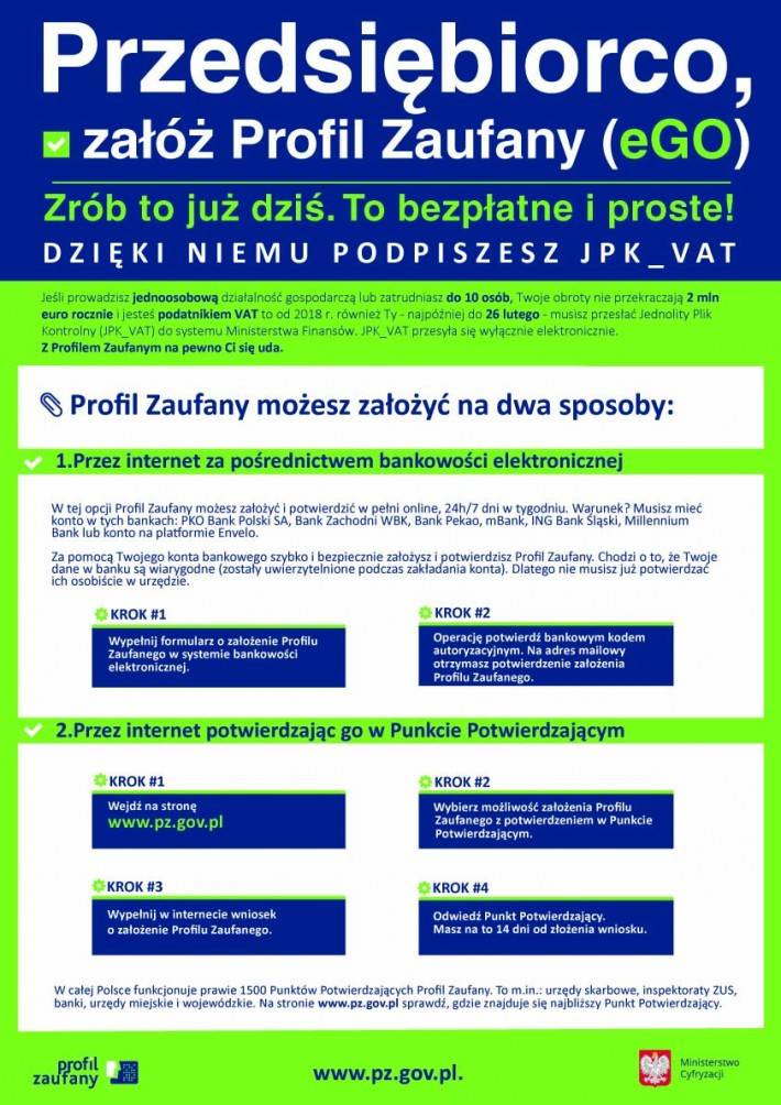 Przedsiębiorco, załóż Profil Zaufany już dziś!