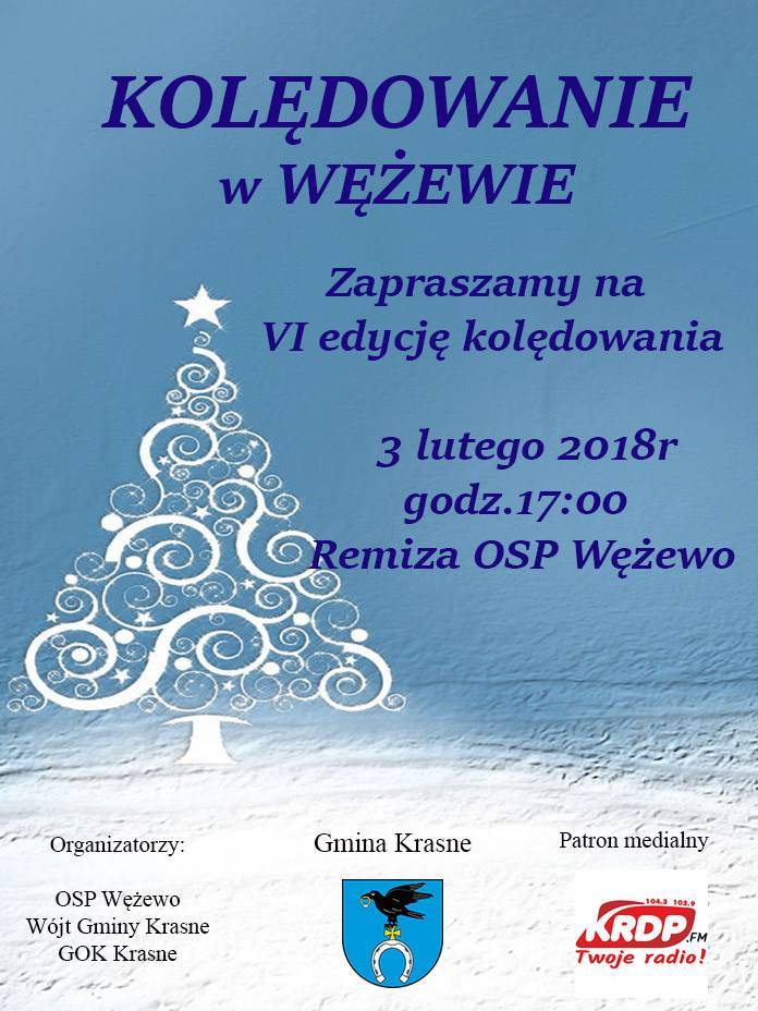 Kolędowanie w Wężewie - zaproszenie