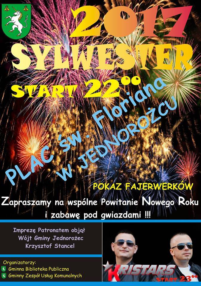 Sylwester w Jednorożcu - zaproszenie