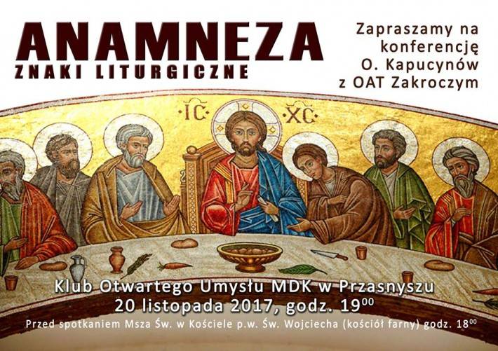 Spotkanie z Ojcami Kapucynami - zaproszenie