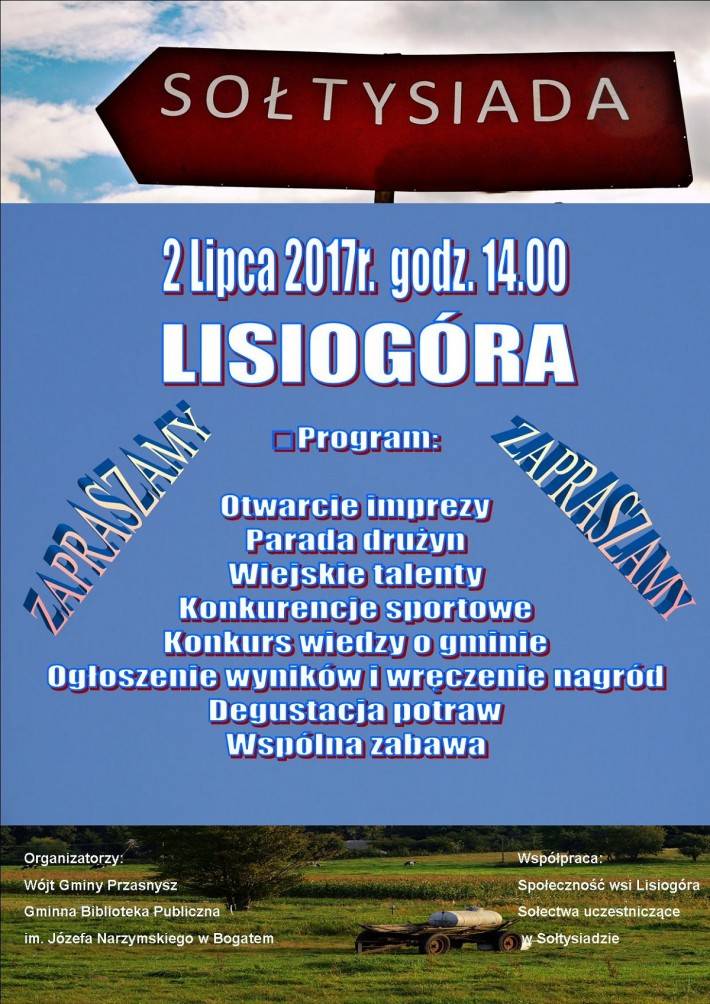 Sołtysiada 2017 - zaproszenie
