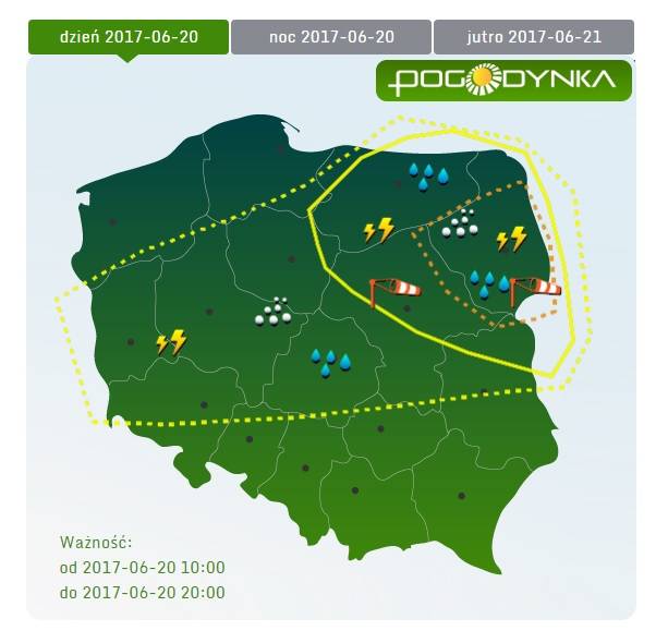 Uważajcie dziś na burze! - ostrzeżenia meteorologiczne