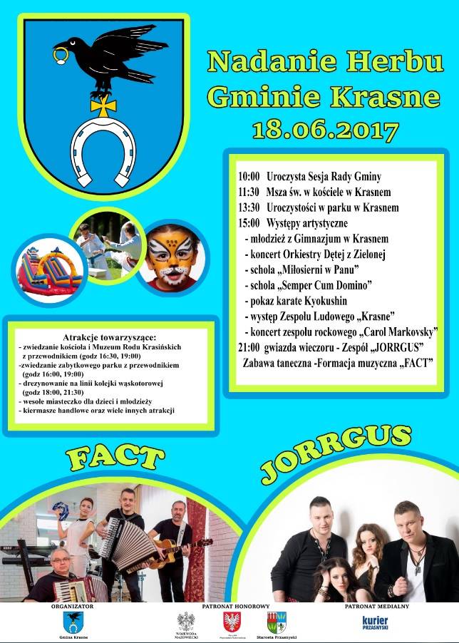 Uroczystość nadania herbu gminie Krasne