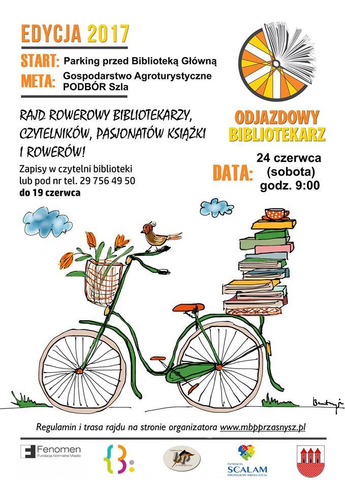 Rajd rowerowy ”Odjazdowy Bibliotekarz” 2017 - zaproszenie