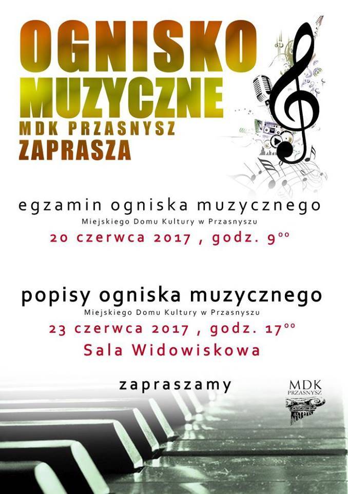 Ognisko Muzyczne MDK zaprasza