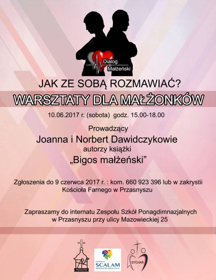 Warsztaty z dialogu małżeńskiego - zaproszenie