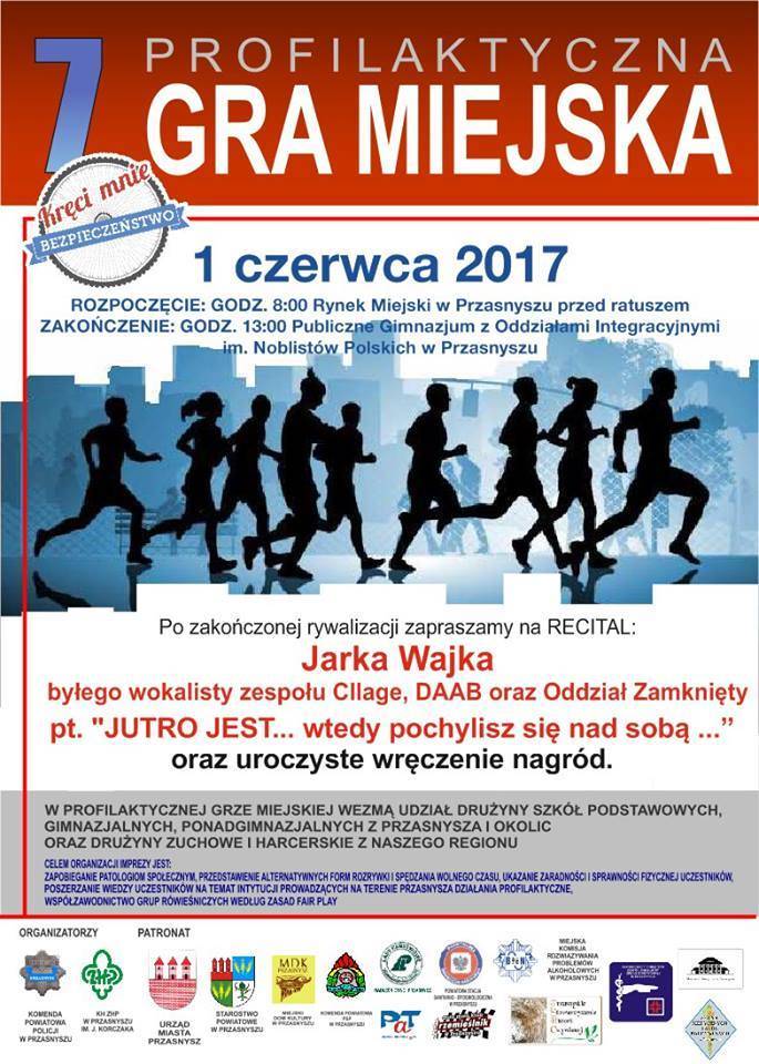 7 Profilaktyczna Gra Miejska 2017 - zaproszenie
