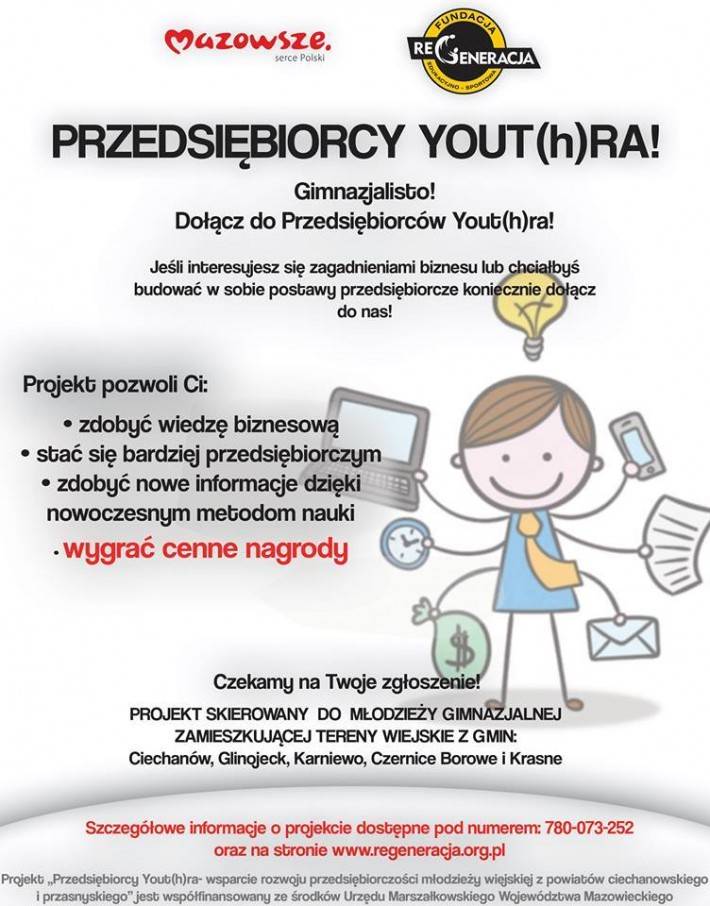 Przedsiębiorcy Yout(h)ra - wsparcie rozwoju przedsiębiorczości młodzieży wiejskiej
