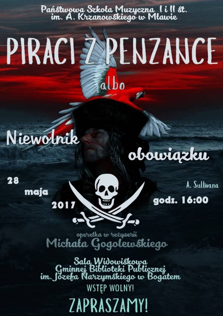Spektakl operetkowy w Bogatem - zaproszenie