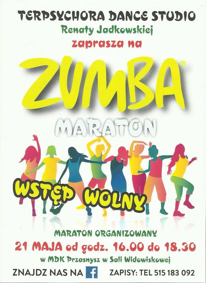 ZUMBA - maraton - zaproszenie