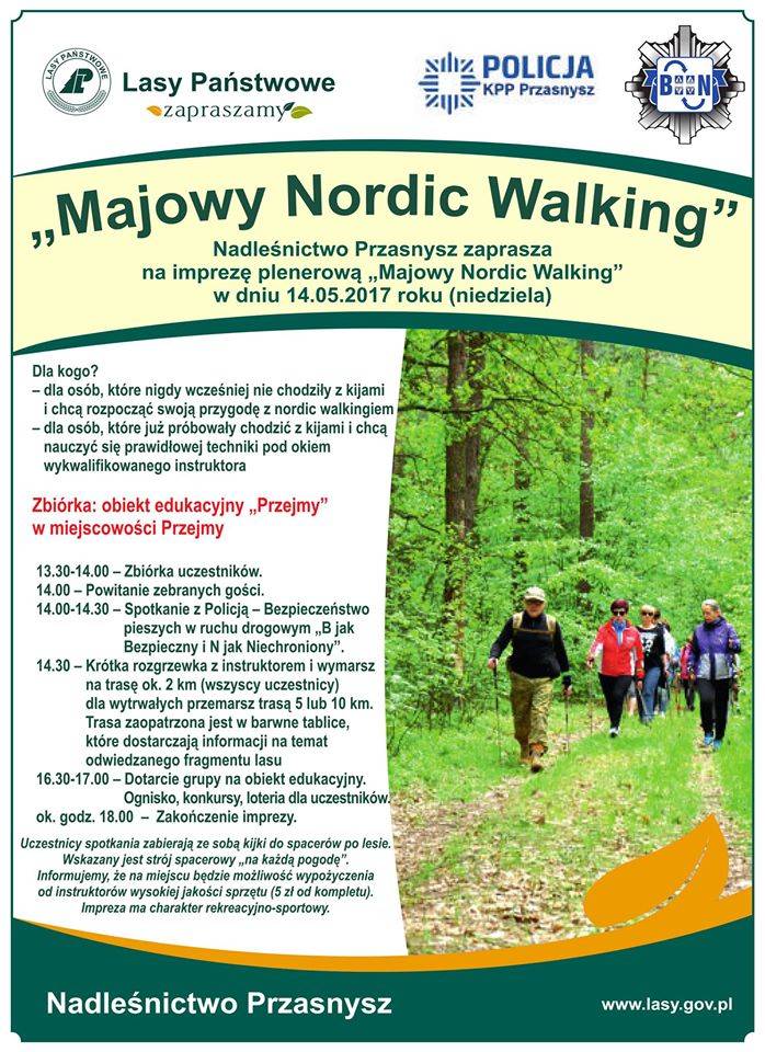 „Majowy Nordic Walking” - zaproszenie