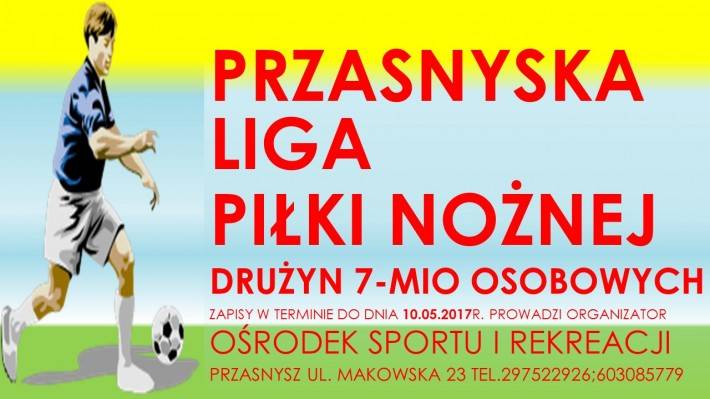 Przasnyska Liga Piłki Nożnej - zaproszenie