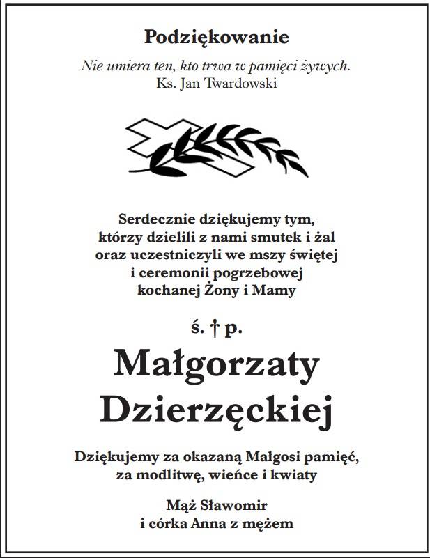 Podziękowanie