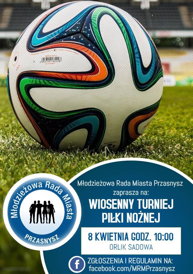 Wiosenny Turniej Piłki Nożnej - zaproszenie